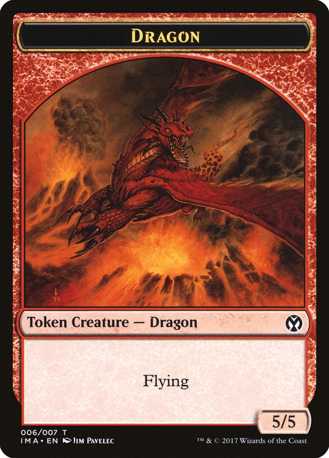 Dragon (006/007) [Iconic Masters Tokens] | The Time Vault CA