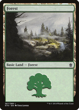 Forest (267) [Khans of Tarkir] | The Time Vault CA