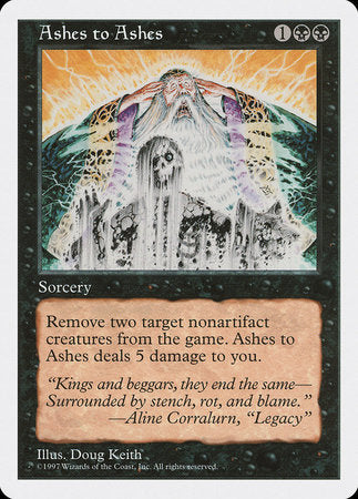 Ashes to Ashes [Fifth Edition] | The Time Vault CA