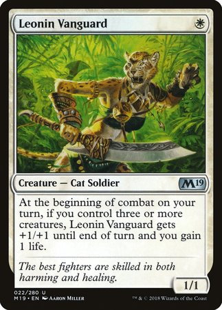 Leonin Vanguard [Core Set 2019] | The Time Vault CA