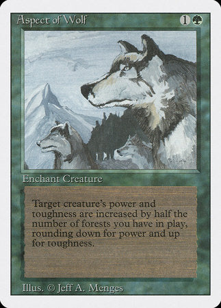 Aspect of Wolf [Revised Edition] | The Time Vault CA