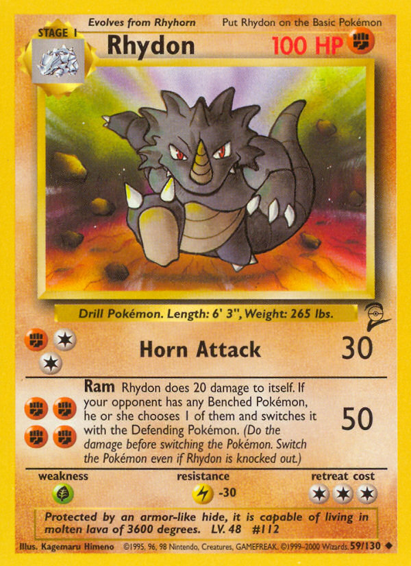 Rhydon (59/130) [Base Set 2] | The Time Vault CA