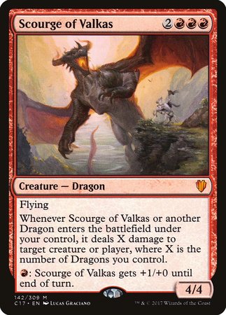 Scourge of Valkas [Commander 2017] | The Time Vault CA