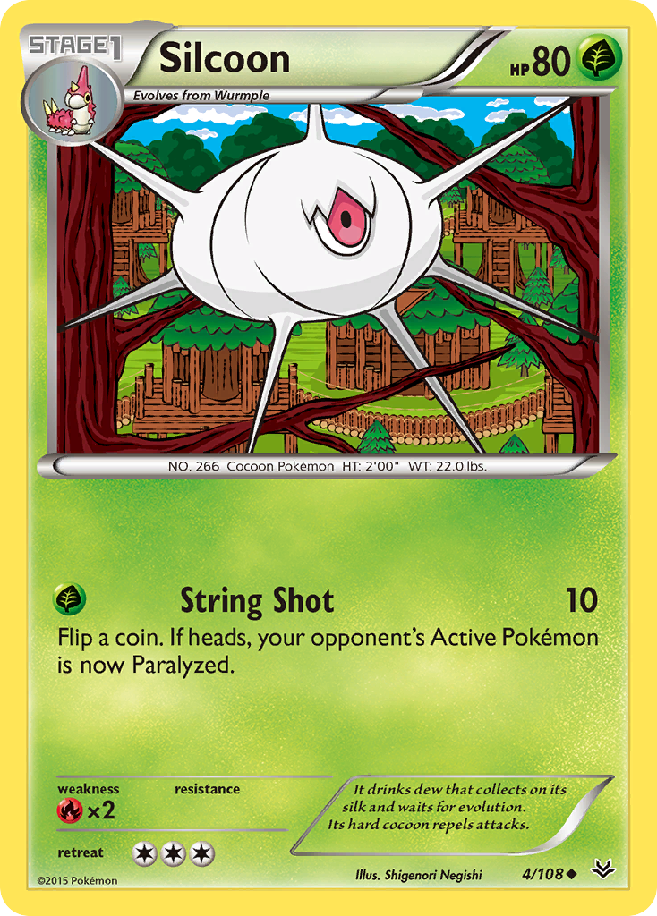 Silcoon (4/108) [XY: Roaring Skies] | The Time Vault CA