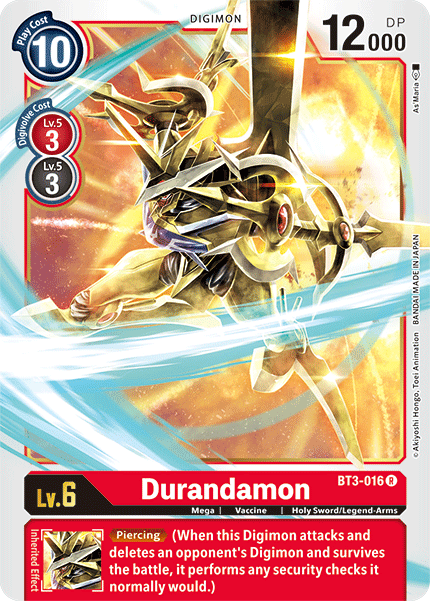 Durandamon [BT3-016] [Release Special Booster Ver.1.5] | The Time Vault CA