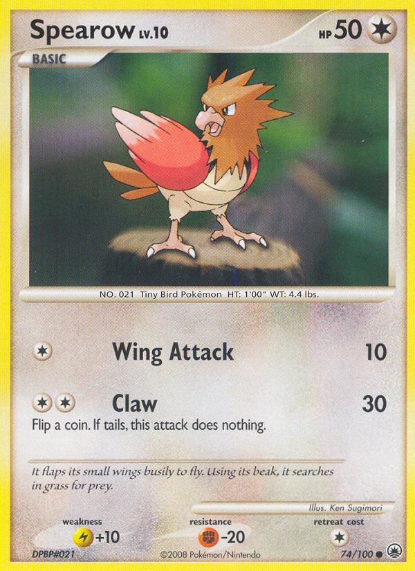 Spearow (74/100) [Diamond & Pearl: Majestic Dawn] | The Time Vault CA