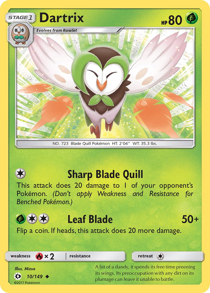 Dartrix (10/149) [Sun & Moon: Base Set] | The Time Vault CA