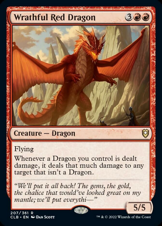 Wrathful Red Dragon [Commander Legends: Battle for Baldur's Gate] | The Time Vault CA