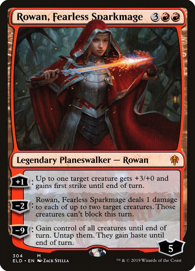 Rowan, Fearless Sparkmage [Throne of Eldraine] | The Time Vault CA