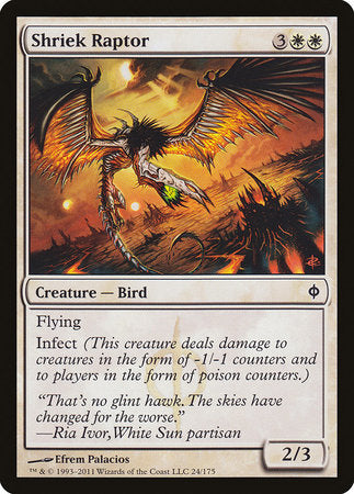 Shriek Raptor [New Phyrexia] | The Time Vault CA