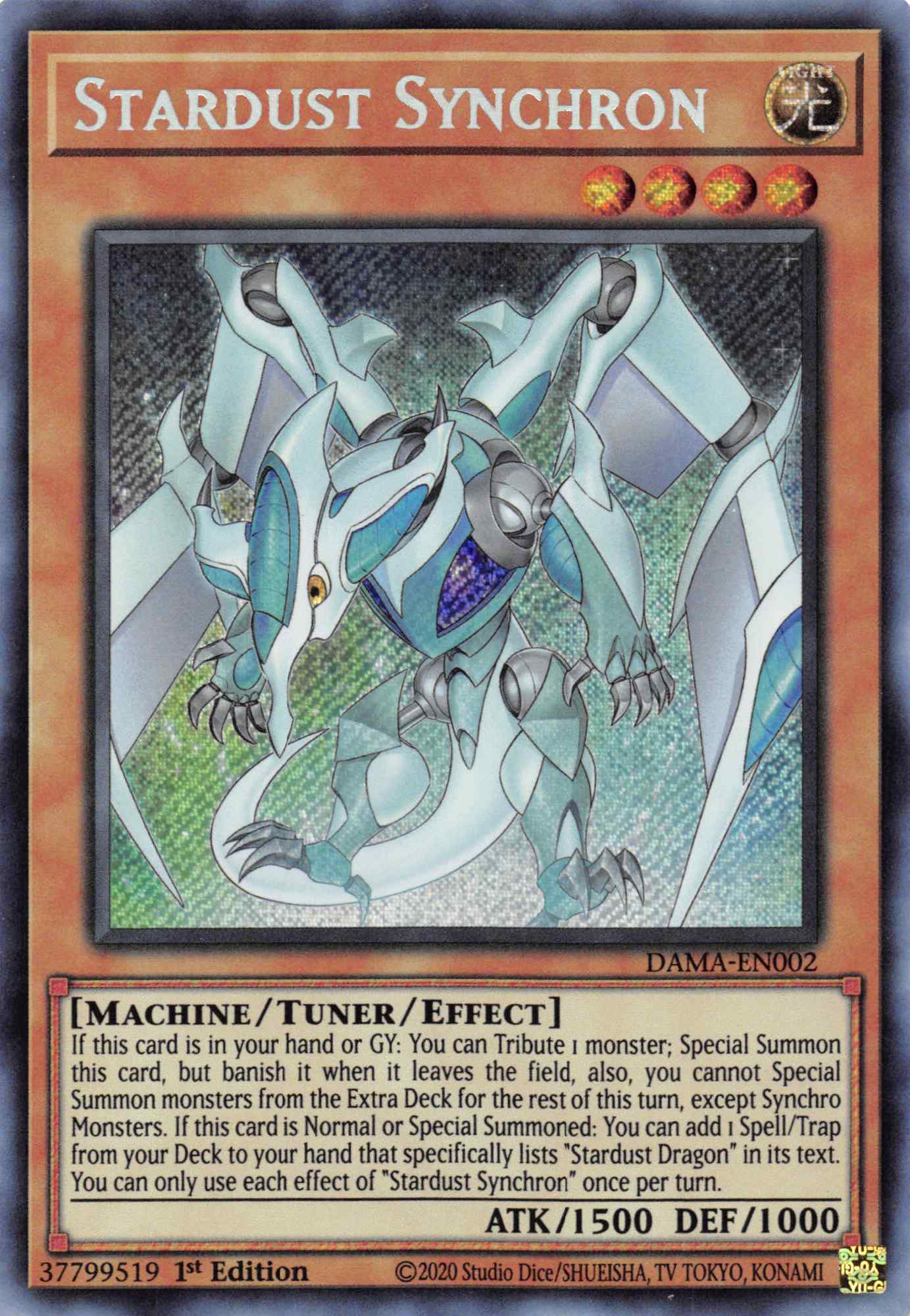 Stardust Synchron [DAMA-EN002] Secret Rare | The Time Vault CA