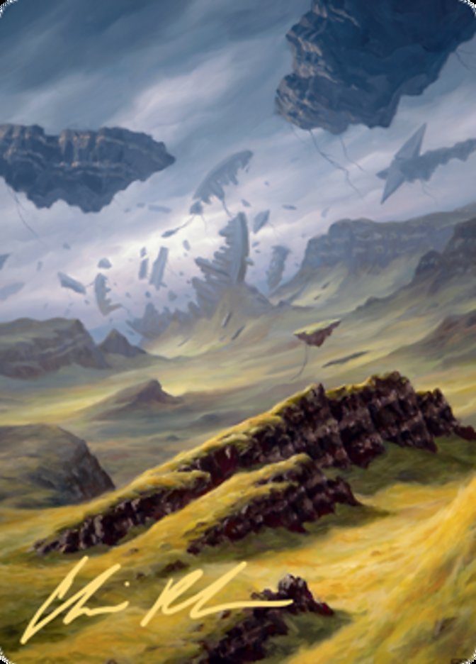 Plains 3 Art Card (Gold-Stamped Signature) [Zendikar Rising Art Series] | The Time Vault CA