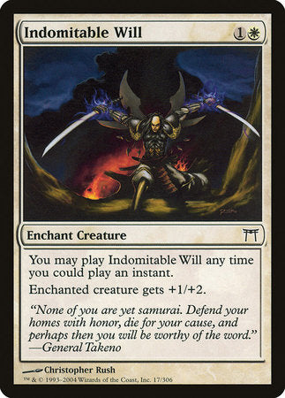 Indomitable Will [Champions of Kamigawa] | The Time Vault CA