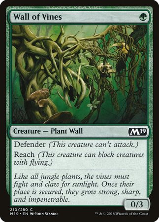 Wall of Vines [Core Set 2019] | The Time Vault CA