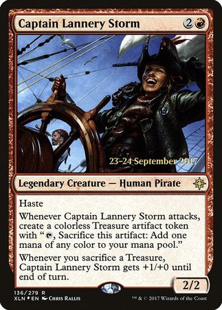 Captain Lannery Storm [Ixalan Promos] | The Time Vault CA