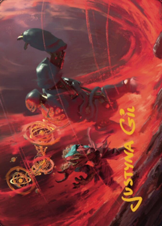 Twinferno Art Card (Gold-Stamped Signature) [Dominaria United Art Series] | The Time Vault CA