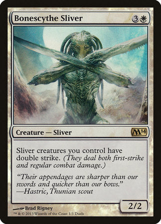 Bonescythe Sliver [Duels of the Planeswalkers 2013 Promos ] | The Time Vault CA