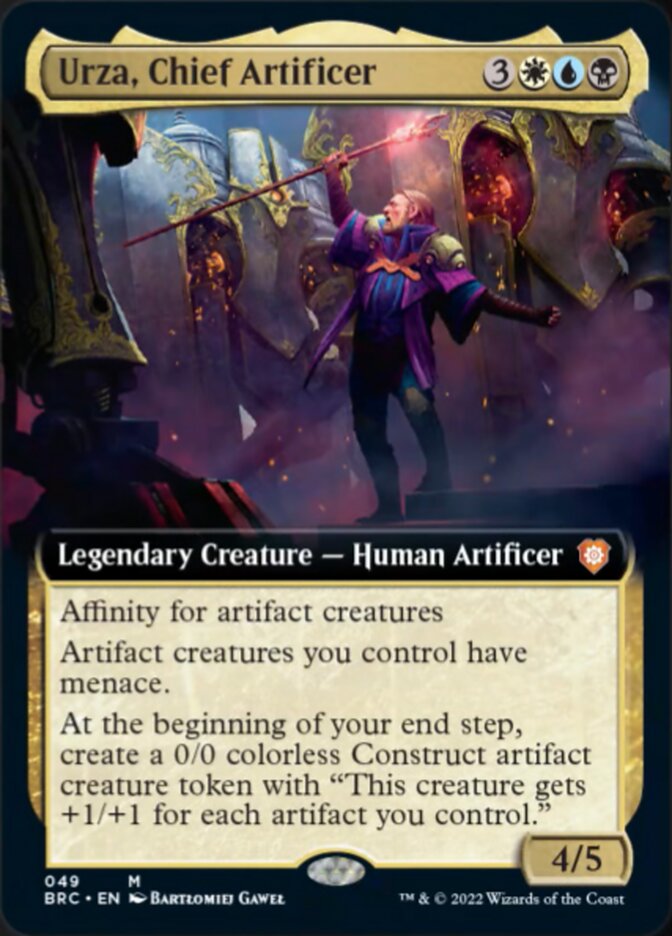 Urza, Chief Artificer (Extended Art) [The Brothers' War Commander] | The Time Vault CA