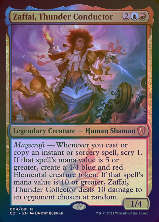 Zaffai, Thunder Conductor (Display Commander) [Commander 2021] | The Time Vault CA