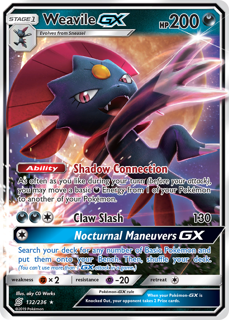 Weavile GX (132/236) [Sun & Moon: Unified Minds] | The Time Vault CA