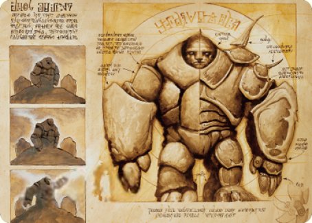 Precursor Golem Art Card [The Brothers' War Art Series] | The Time Vault CA