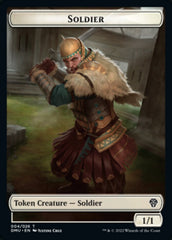 Soldier // Powerstone Double-sided Token [Dominaria United Tokens] | The Time Vault CA