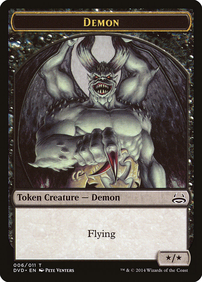 Demon Token (Divine vs. Demonic) [Duel Decks Anthology Tokens] | The Time Vault CA