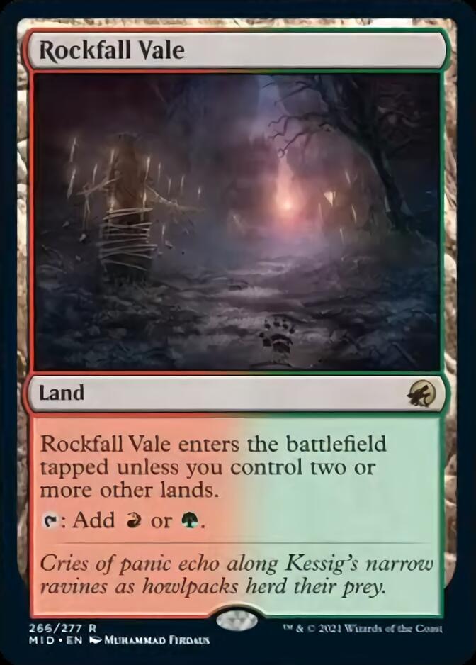 Rockfall Vale [Innistrad: Midnight Hunt] | The Time Vault CA