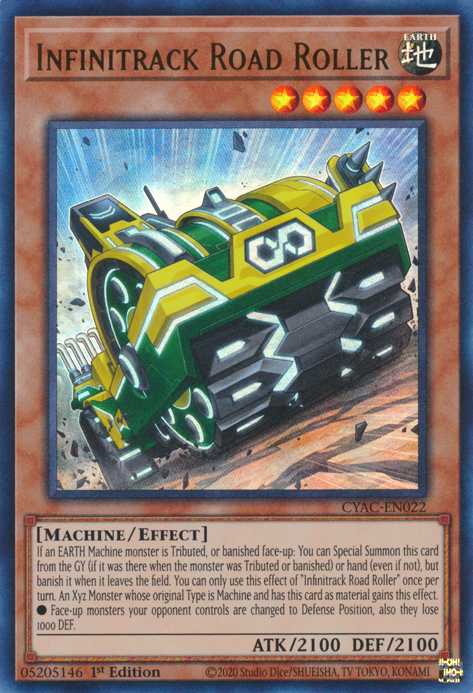 Infinitrack Road Roller [CYAC-EN022] Ultra Rare | The Time Vault CA