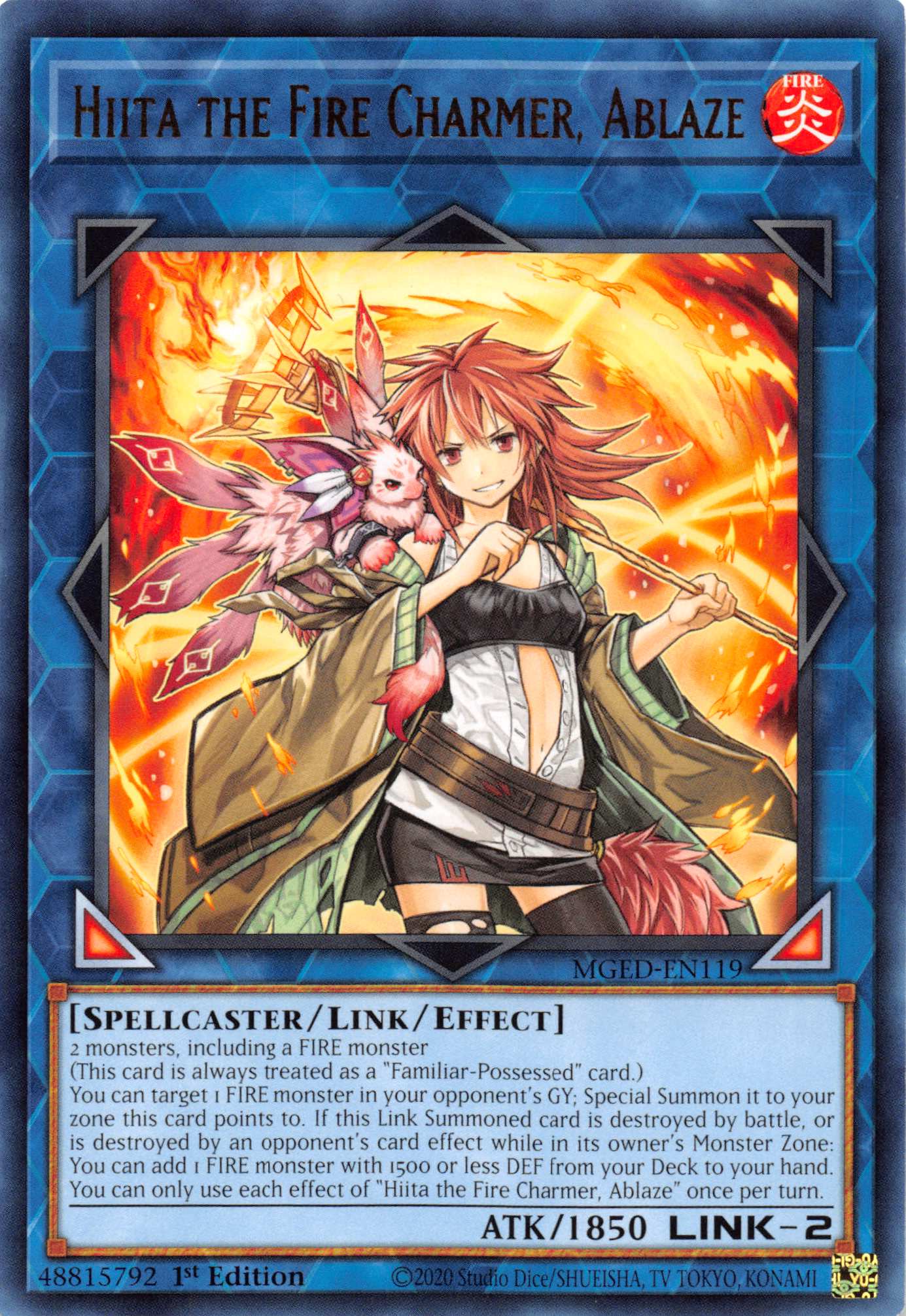 Hiita the Fire Charmer, Ablaze [MGED-EN119] Rare | The Time Vault CA