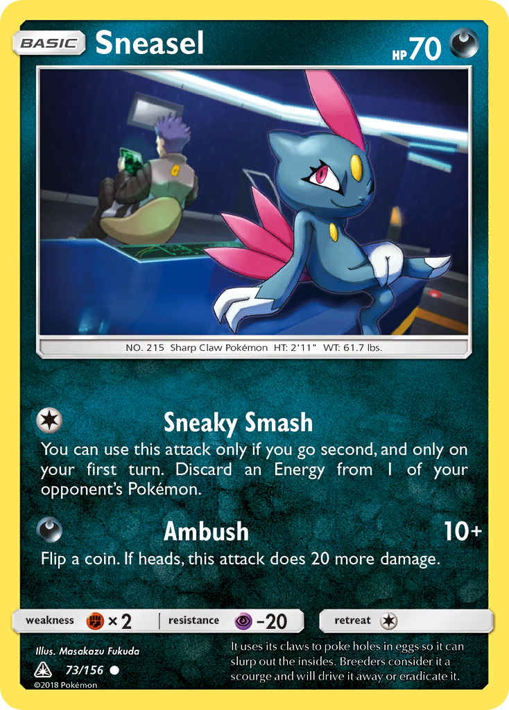 Sneasel (73/156) [Sun & Moon: Ultra Prism] | The Time Vault CA