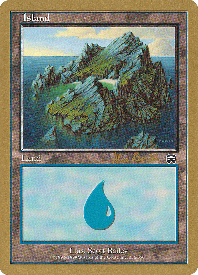 Island (ab336) (Alex Borteh) [World Championship Decks 2001] | The Time Vault CA