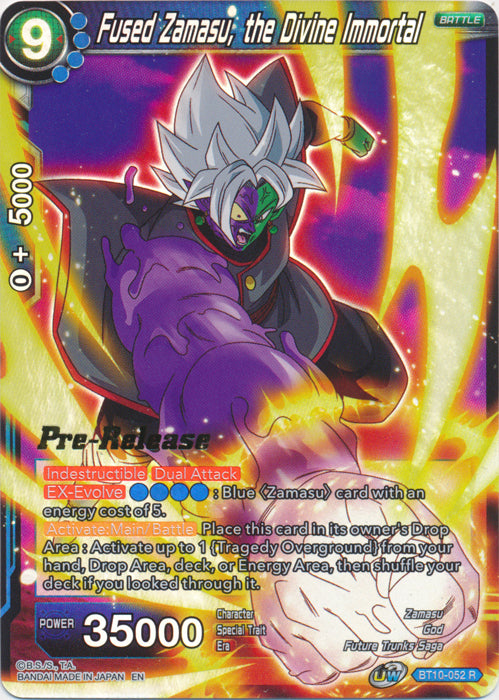 Fused Zamasu, the Divine Immortal (BT10-052) [Rise of the Unison Warrior Prerelease Promos] | The Time Vault CA