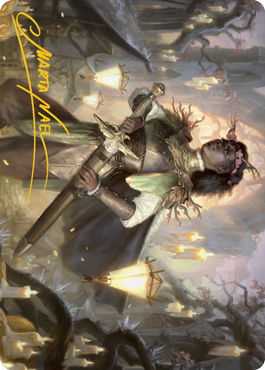 Sungold Sentinel Art Card (Gold-Stamped Signature) [Innistrad: Midnight Hunt Art Series] | The Time Vault CA