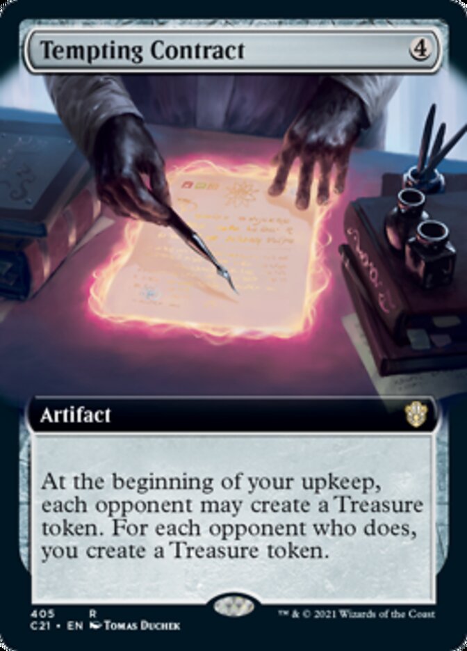 Tempting Contract (Extended) [Commander 2021] | The Time Vault CA