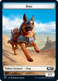 Dog // Griffin Double-sided Token [Core Set 2021 Tokens] | The Time Vault CA