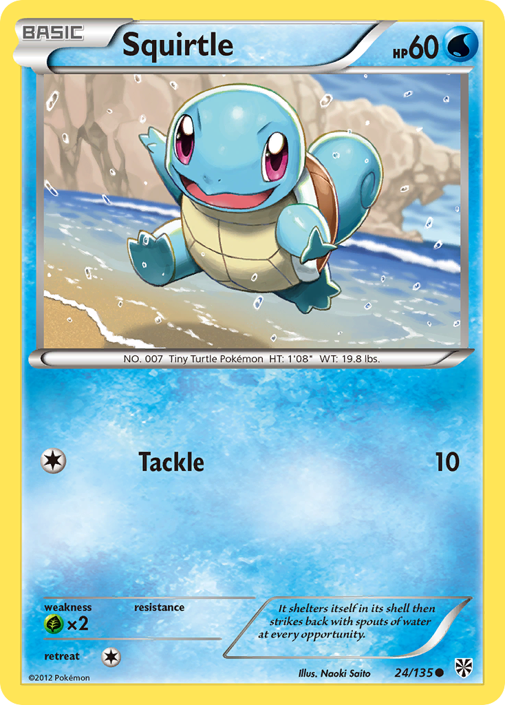 Squirtle (24/135) [Black & White: Plasma Storm] | The Time Vault CA