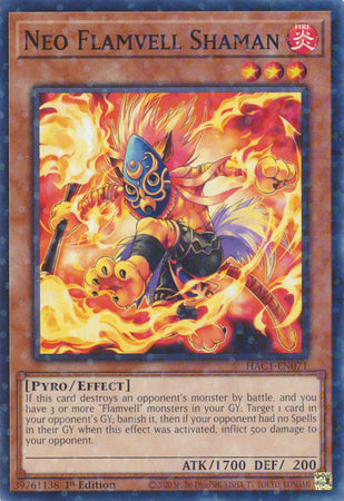 Neo Flamvell Shaman (Duel Terminal) [HAC1-EN071] Common | The Time Vault CA
