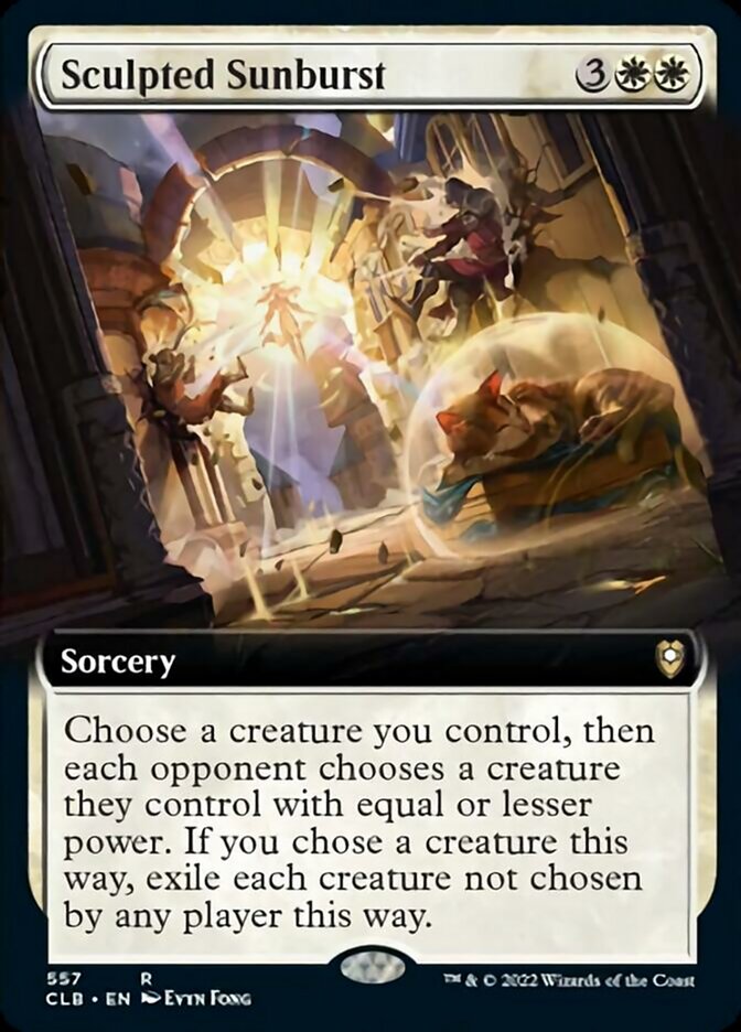 Sculpted Sunburst (Extended Art) [Commander Legends: Battle for Baldur's Gate] | The Time Vault CA