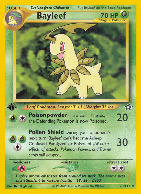 Bayleef (28/111) [Neo Genesis 1st Edition] | The Time Vault CA