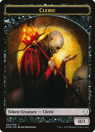 Cleric Token [Dominaria Tokens] | The Time Vault CA