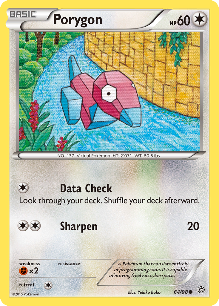 Porygon (64/98) [XY: Ancient Origins] | The Time Vault CA