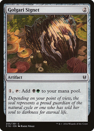 Golgari Signet [Commander 2016] | The Time Vault CA