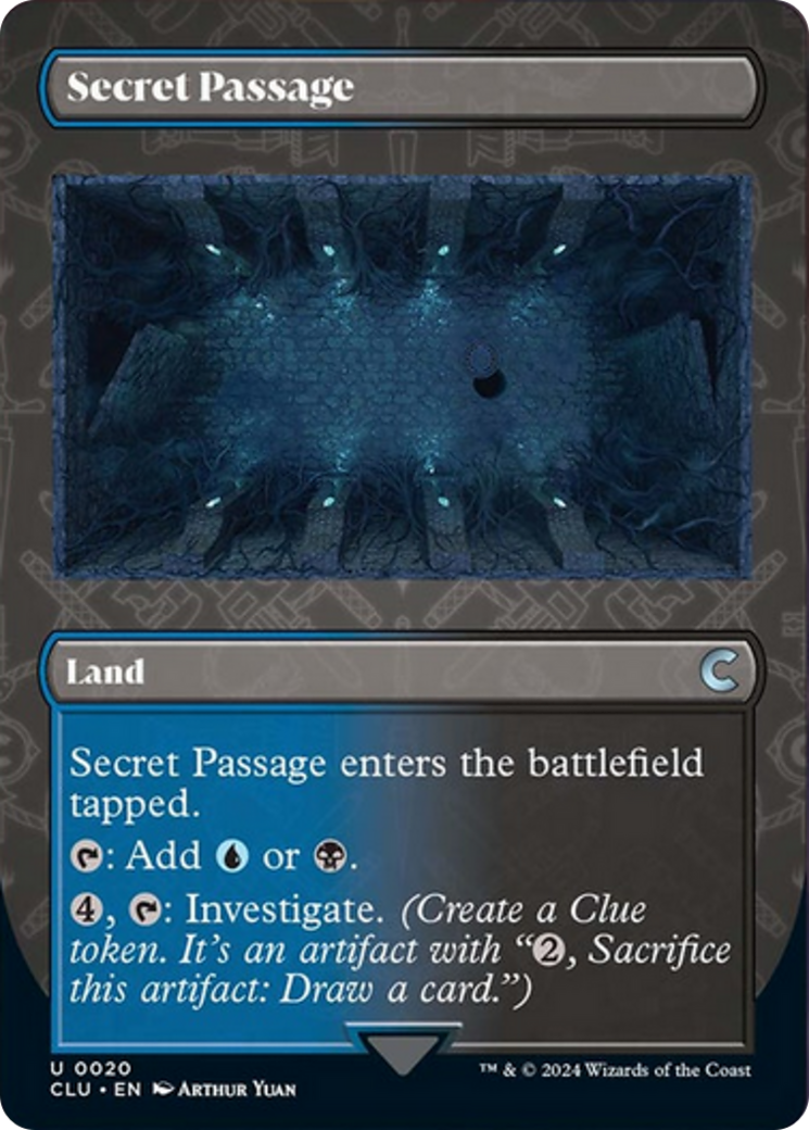 Secret Passage (Borderless) [Ravnica: Clue Edition] | The Time Vault CA