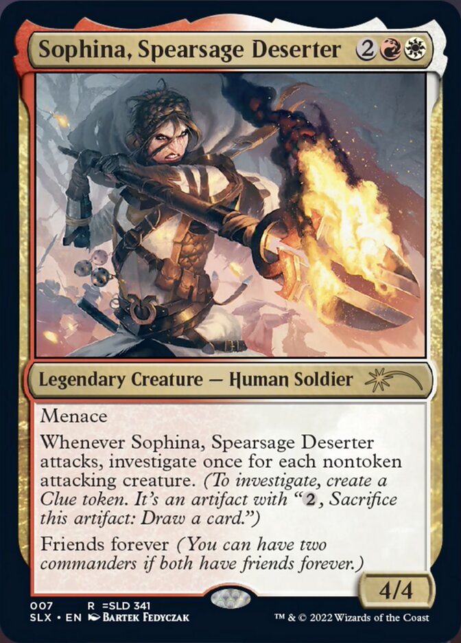Sophina, Spearsage Deserter [Secret Lair: Universes Within] | The Time Vault CA