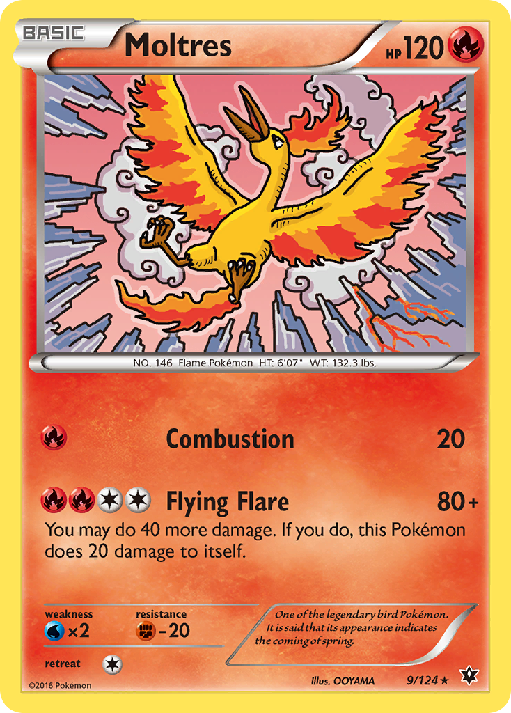 Moltres (9/124) [XY: Fates Collide] | The Time Vault CA