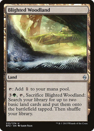 Blighted Woodland [Battle for Zendikar] | The Time Vault CA