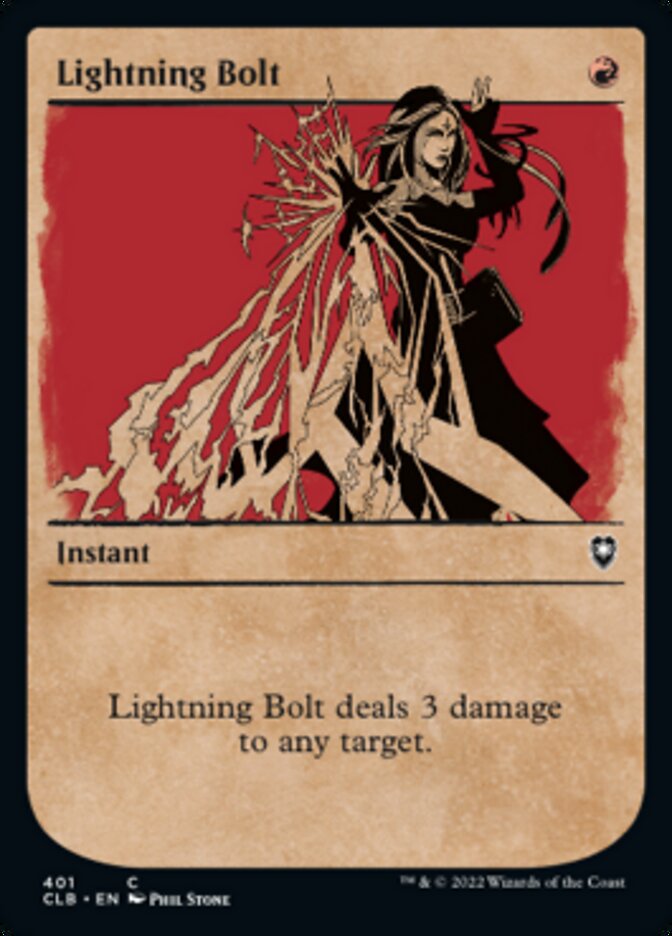 Lightning Bolt (Showcase) [Commander Legends: Battle for Baldur's Gate] | The Time Vault CA