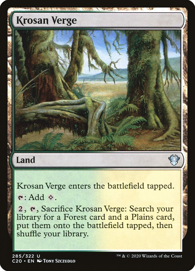 Krosan Verge [Commander 2020] | The Time Vault CA