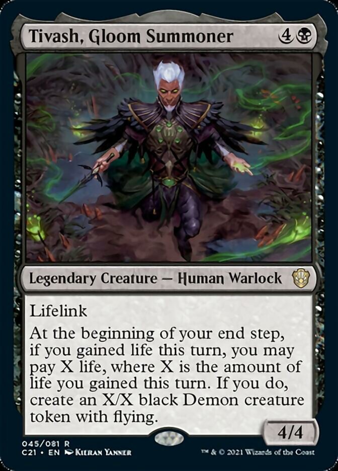 Tivash, Gloom Summoner [Commander 2021] | The Time Vault CA